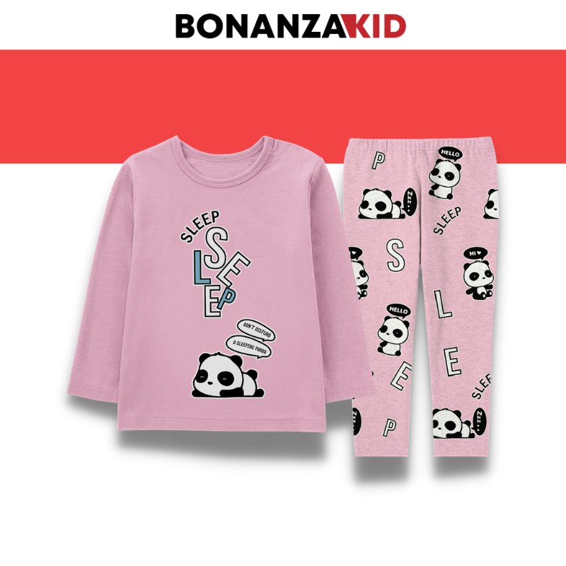 Baju Tidur Anak Laki Laki Piyama Anak Laki Laki Fire Line Dan Sleep Panda Usia 2 Sampai 8 Tahun Katun Combed 30s