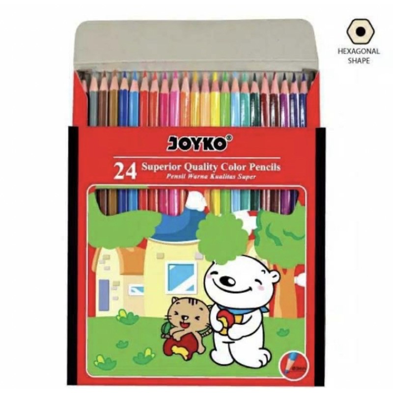 

Color Pencil / Pensil Warna Joyko CP-24PB / 24 Warna