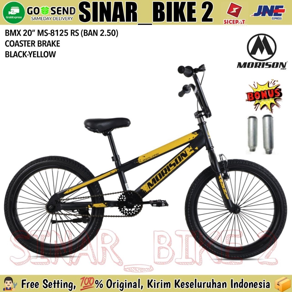 Sepeda Anak BMX 20 Inch MORISON MS - 8125 RS TORPEDO Ban  2.50