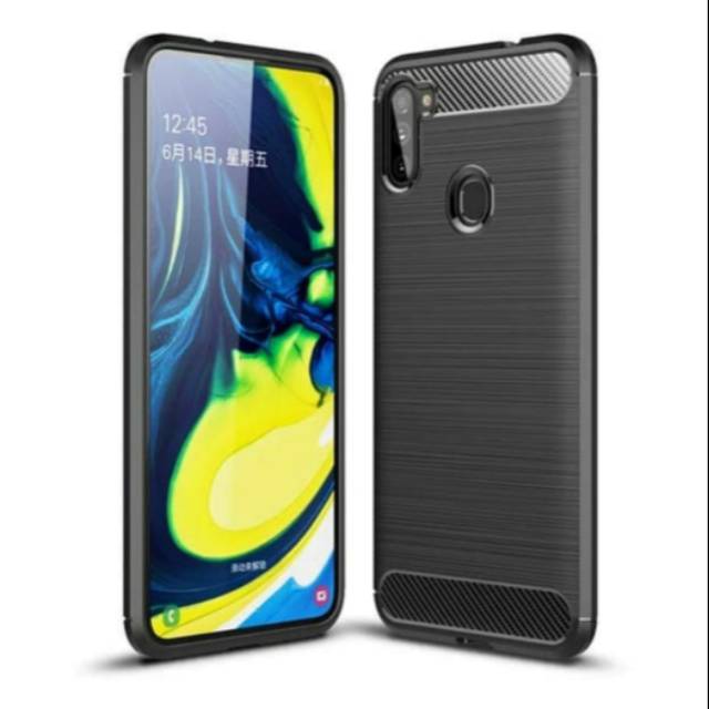 Samsung M21 Soft Case fiber Carbon Premium Handphone