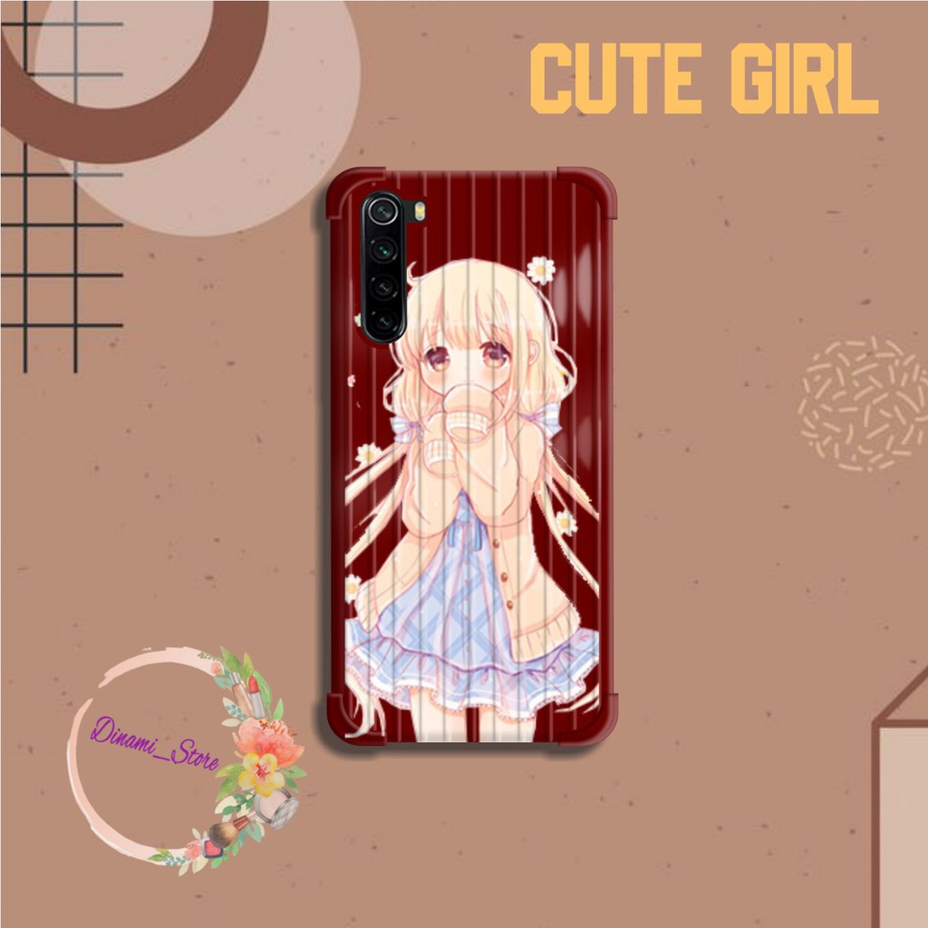 Softcase CUTE GIRL Vivo Y91 Y17 Y12 Y15 Y93 Y95 Y81 Y83 Y71 Y53 V5 V7 Y30 Y50 V17 Y11 S1 Pro DST1710