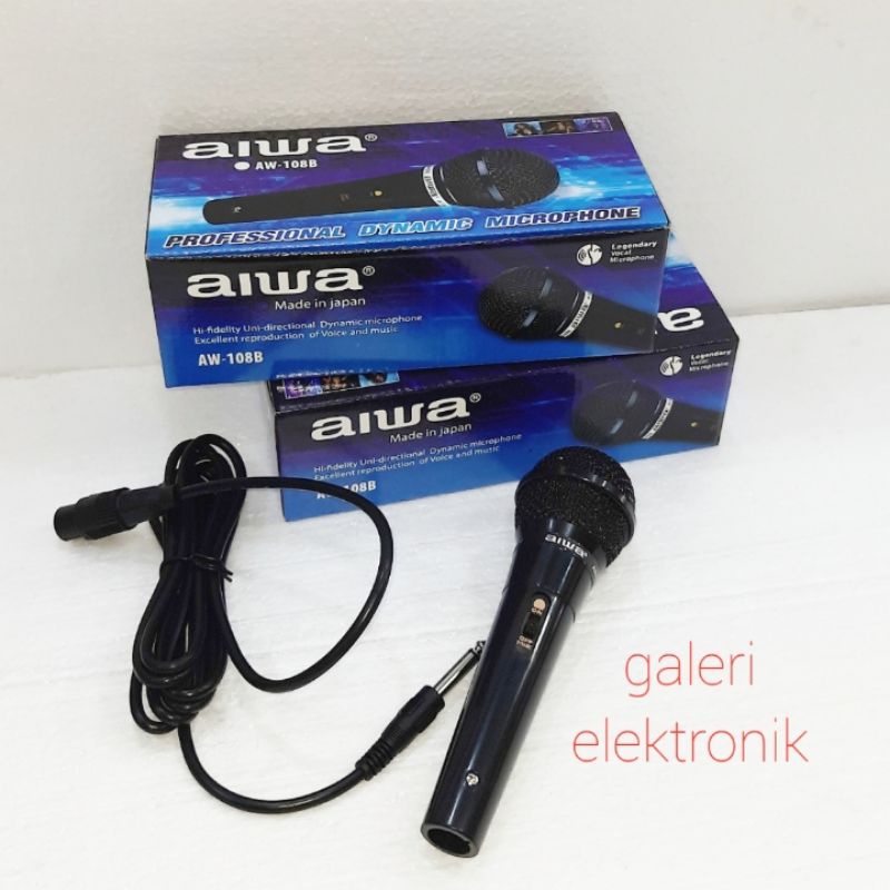 Mic/microphone sony kabel karaoke,mic aiwa kabel