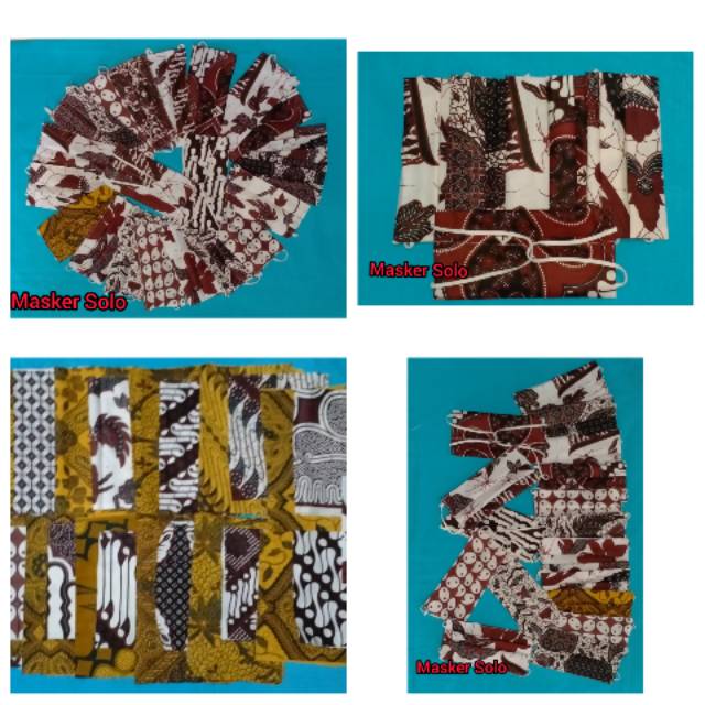 Masker Kain Batik / Polos Hijab / NonHijab Kekinian { Terlaris } terMurah