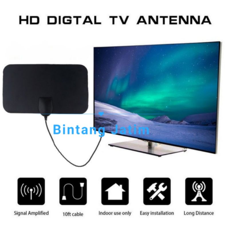 ANTENA TV DIGITAL INDOOR DVB-T2 4K HIGH SIGNAL