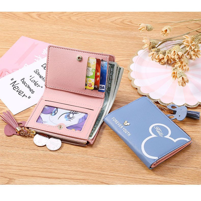 (27AN.ID) COD Dompet Wanita D109 Import Murah Dompet Lipat Kecil Lucu Cantik-6