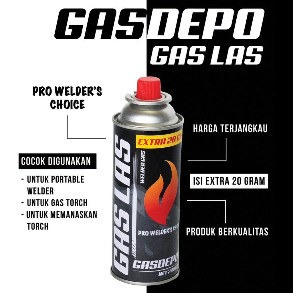 GAS LAS PORTABLE 230gr