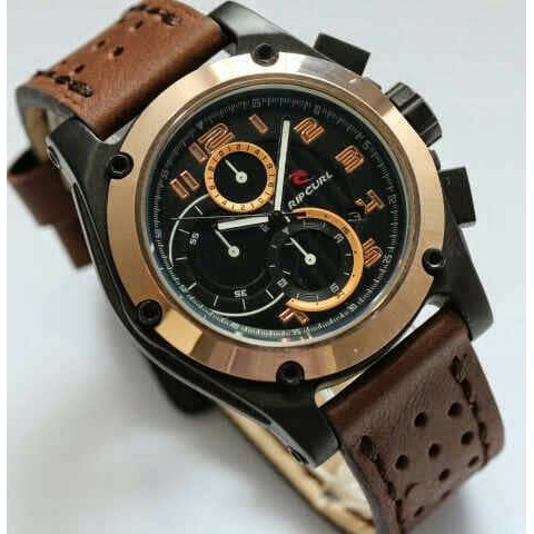 jam tangan pria rip curl 6395 semi original chrono aktif