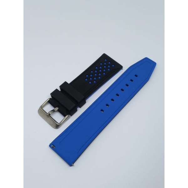 Tali Karet Jam Tangan Strap Silicon Rubber 24mm Quick Realease Strap Tali Jam Tangan Universal / uniseks bisa untuk semua jenis jam berkualitas tinggi