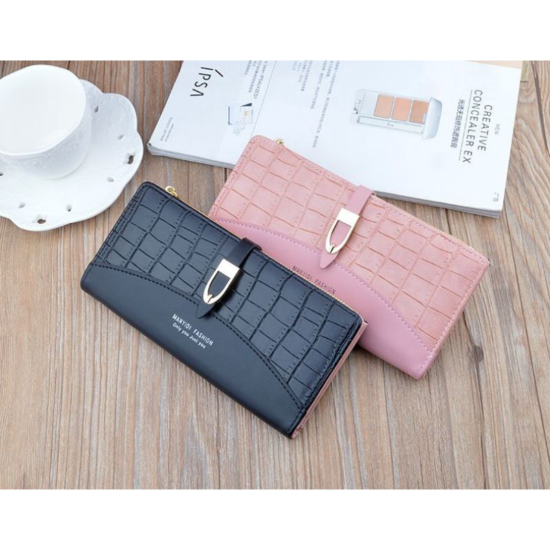 MANYIDI Dompet Kulit Premium Panjang Wanita Import C2075