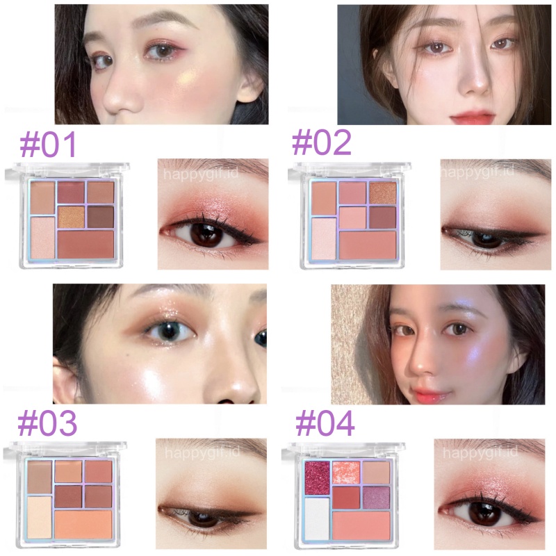 LAMEILA Eyeshadow 7 Colors Sakura City Pallete LA045 5082