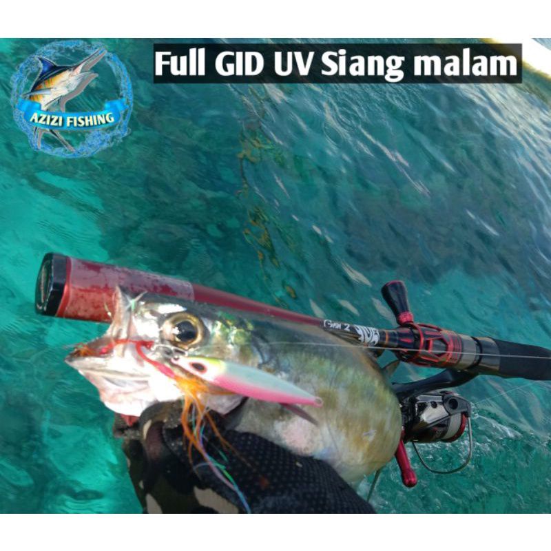 Umpan Micro jig set ful gid+hok 30g 20g 15g 10g gid metal jig koika UV full Siang malam metal jig kiler