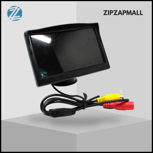 Tv Layar Monitor Rear View Kamera Mundur Parkir Mobil Lcd 5 Inch Lipat