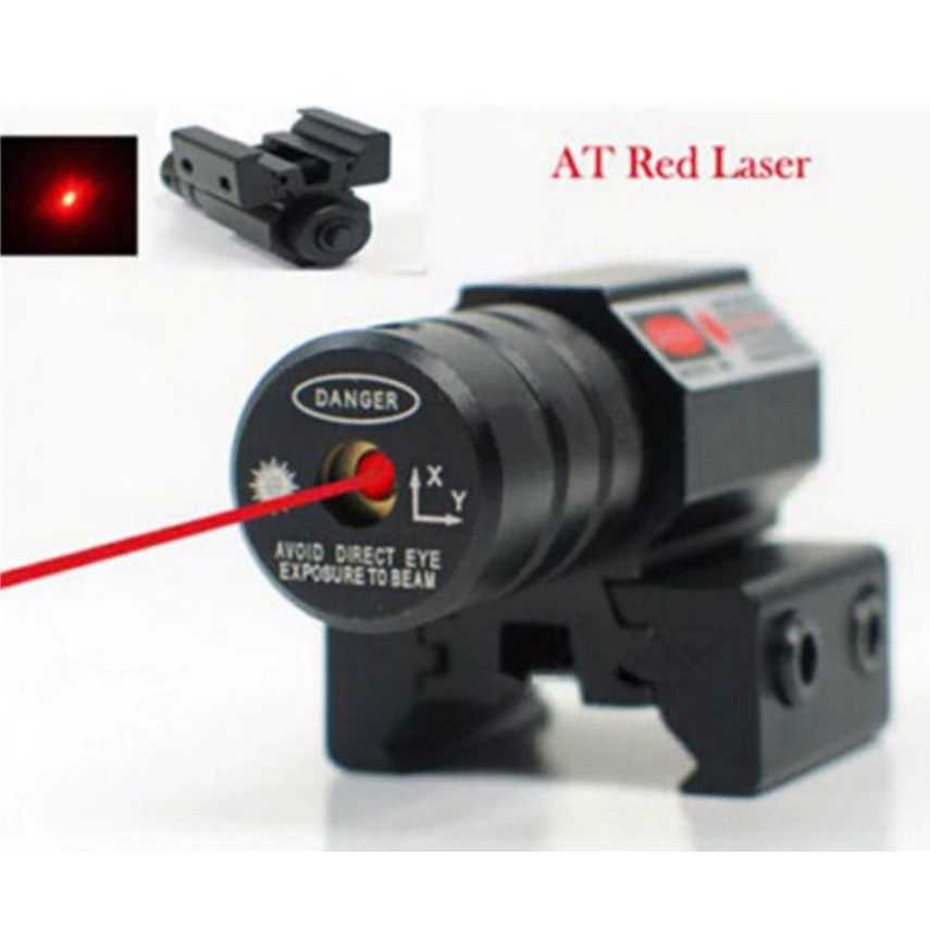GROSIR_ij TaffLED Tactical Red Dot Laser Gun Picatinny Mount Airsoft Rifle