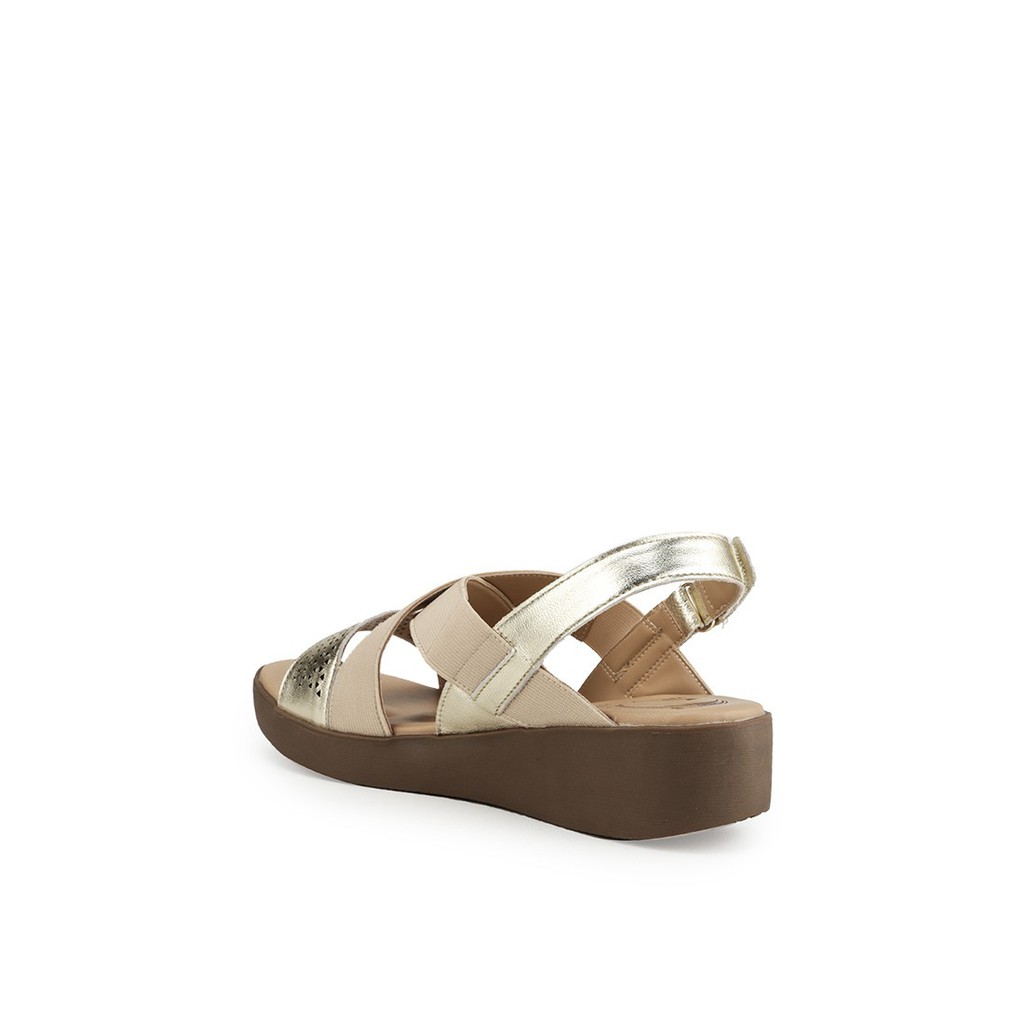 Sandal Obermain Wanita Terbaru Original Sendal E-newlyn Grace Gold