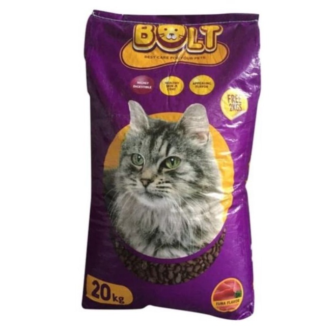 Bolt Pakan Kucing 20kg Bolt 20kg Tuna Salmon Donat Grosir Makanan Kucing Murah