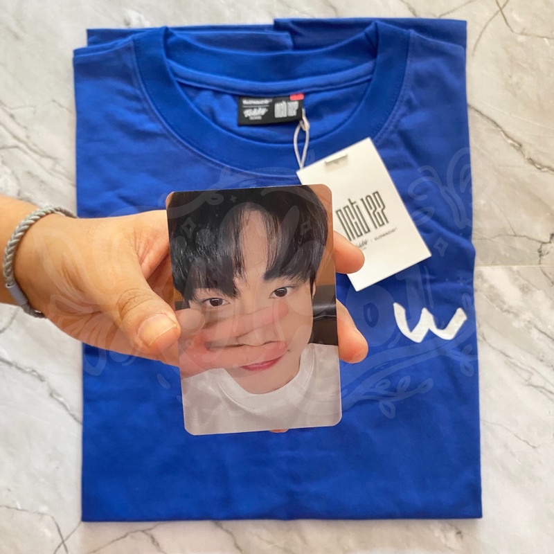 NCT 127 Slowacid Doyoung (Blue) & Jaehyun (Black) T Shirt + PC Photocard