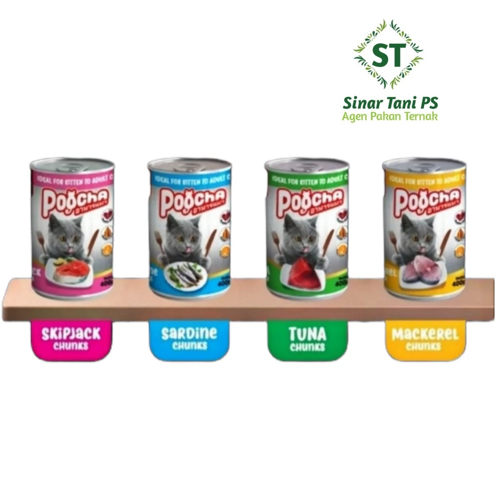 Jual Poocha 400gr Cat Wet Food for All Life Stages / Makanan Kucing ...