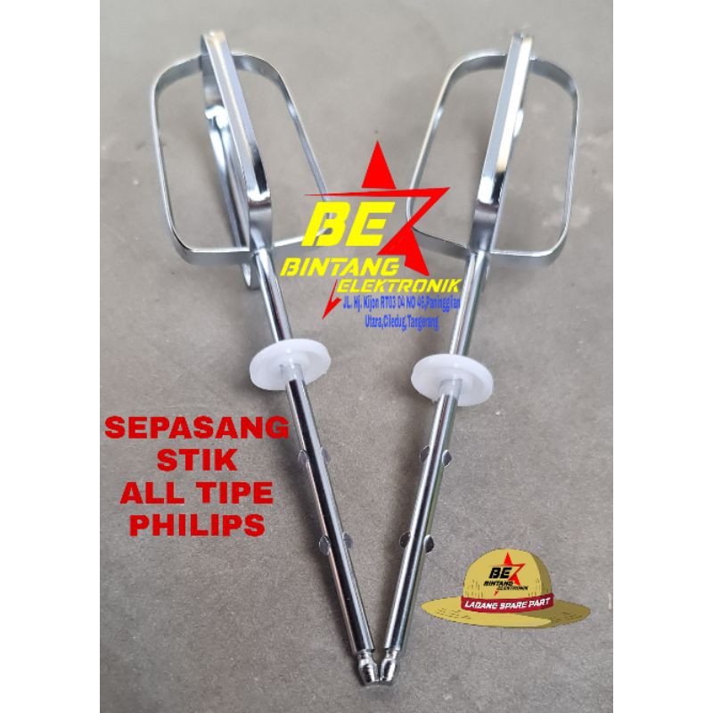 STIK GARPU MIXER PHILIPS KOCOKAN MIKSER PHILIPS Sepasang Pengaduk