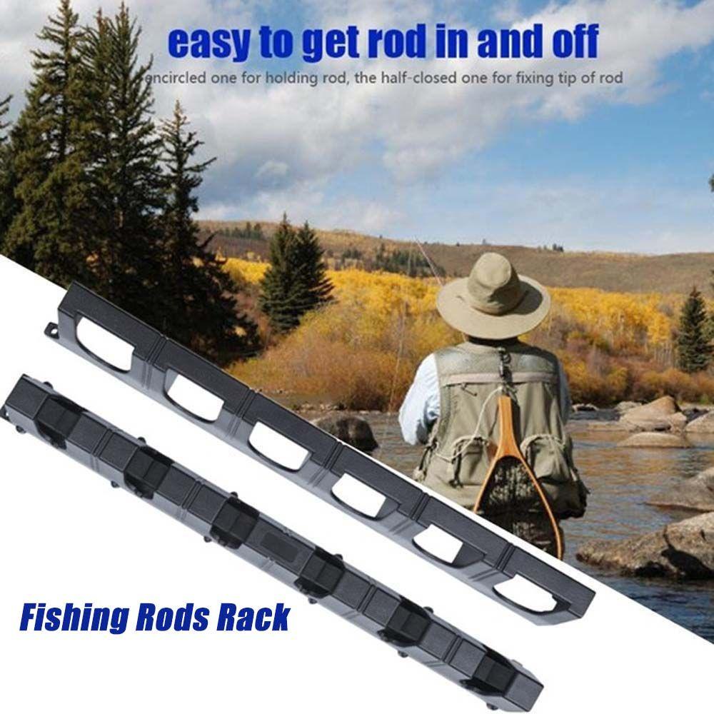 Agustinina Rak Joran Pancing Garasi Modular Rod Carrier Wall Mounted Fishing Accessories 6-batang Alat Pancing