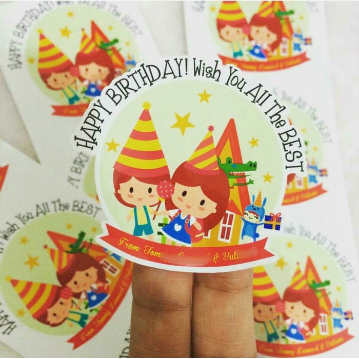 

Label Stiker Waterproof: PESTA ULANG TAHUN / BIRTHDAY, UCAPAN, BISNIS
