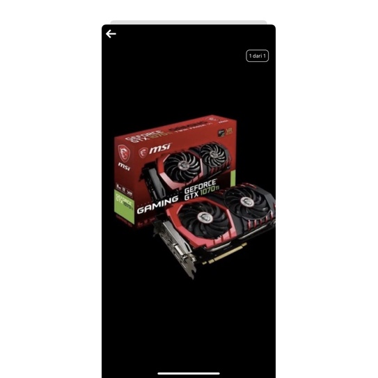 vga 1070 ti 8Gb bekas