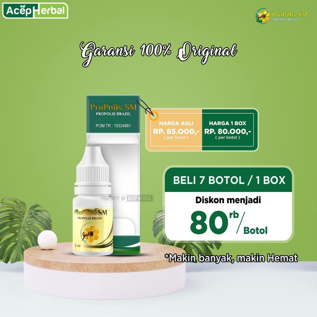 Original Propolis SM Brazilian Original Ekstrak Propolis Brazilian Green With Nano Technology Non