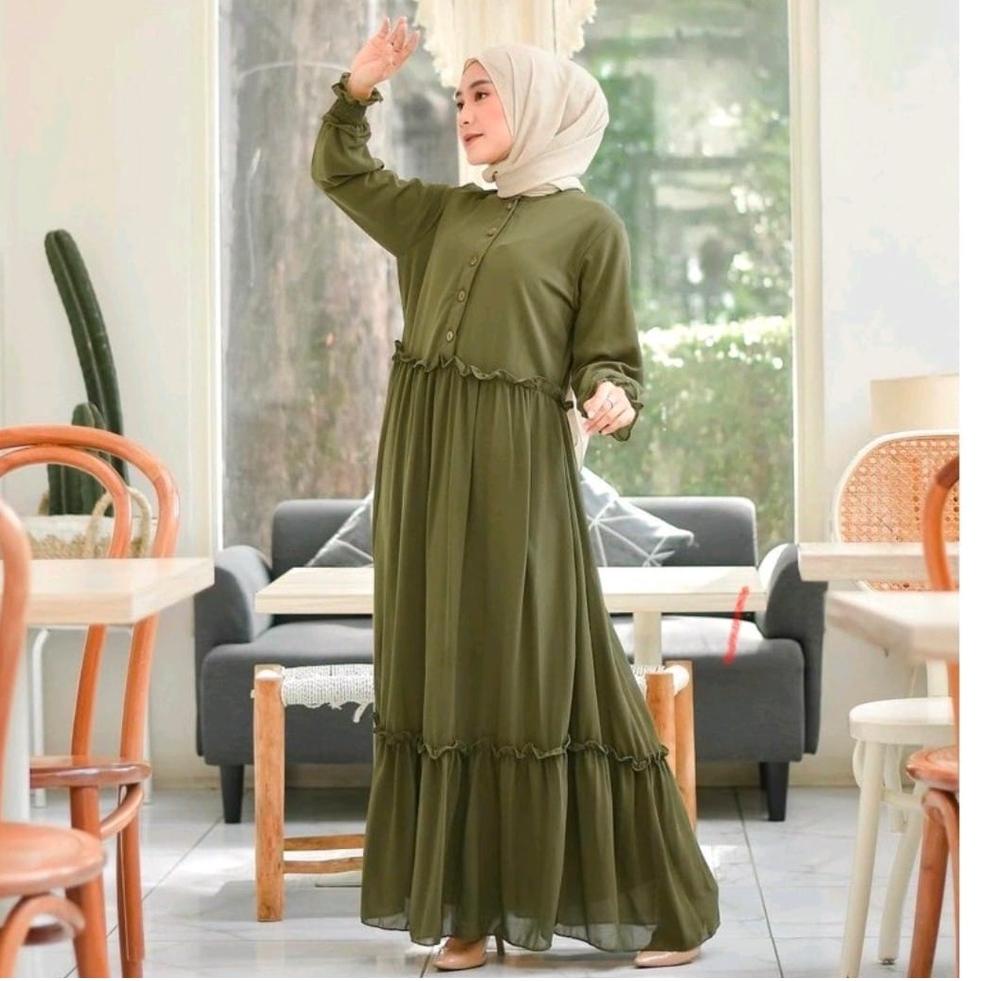 [SPG.10Jn22ˣ] GAMIS CHIKA REMPEL DAILY BUSUI DRESS MUSLIM PREMIUMM