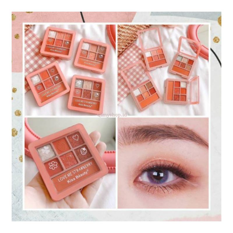 EYESHADOW DAN HIGHLIGTER LOVE ME STRAWBERRY | SHINE THE STARS PERPCS  NO.87128 | 87132 | 756B