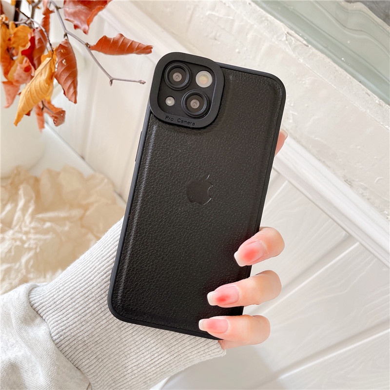 Soft Case Bahan Kulit Tahan Banting Untuk Iphone 13 12 11pro 13pro Max 12 11 11pro 12 Pro Max