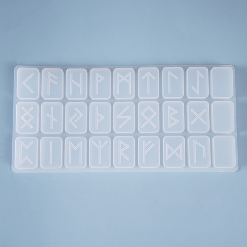 SIY  Crystal Epoxy Resin Mold Energy Symbol Runes Letter Word Model Mirror Casting Silicone Mould DIY Crafts Pendant Jewelry Making Tools