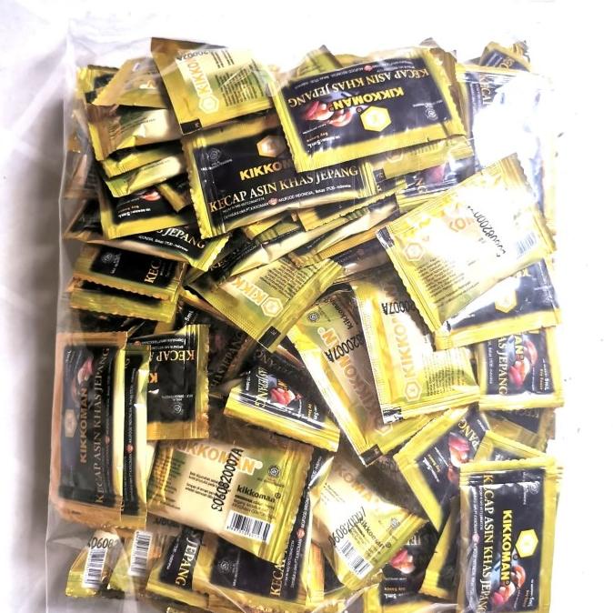 

Kikkoman Soy Sauce 5 ml HALAL isi 100 Sachet Kecap Asin Khas Jepang