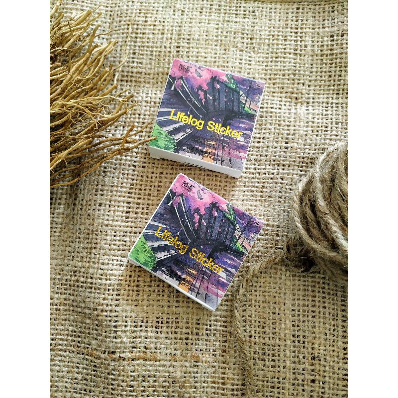 

Sticker Deco Light City