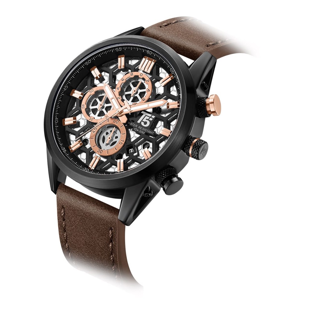 JAM TANGAN PRIA T5 H3737 CHRONOGRAPH ORIGINAL TAHAN AIR