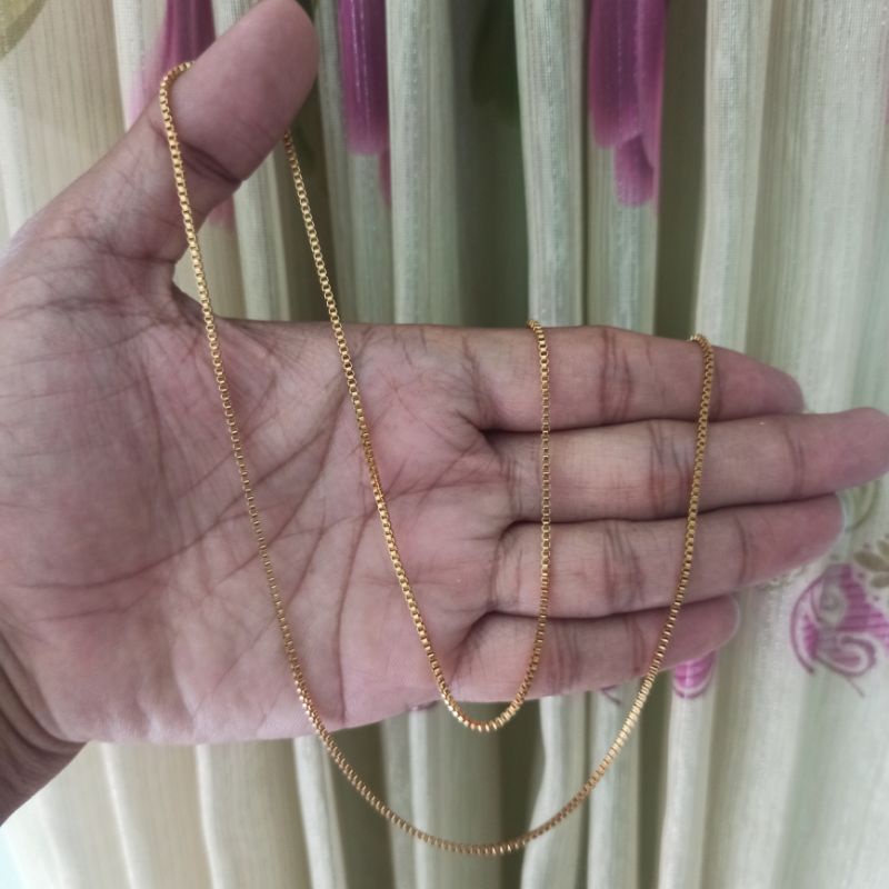 KALUNG TITANIUM ITALI KECIL 1,5 WARNA EMAS