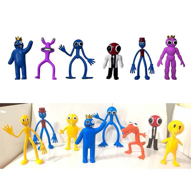 6/8pcs Game Roblox Rainbow Friend Model Decoration Handmade Doll Peripheral Toys