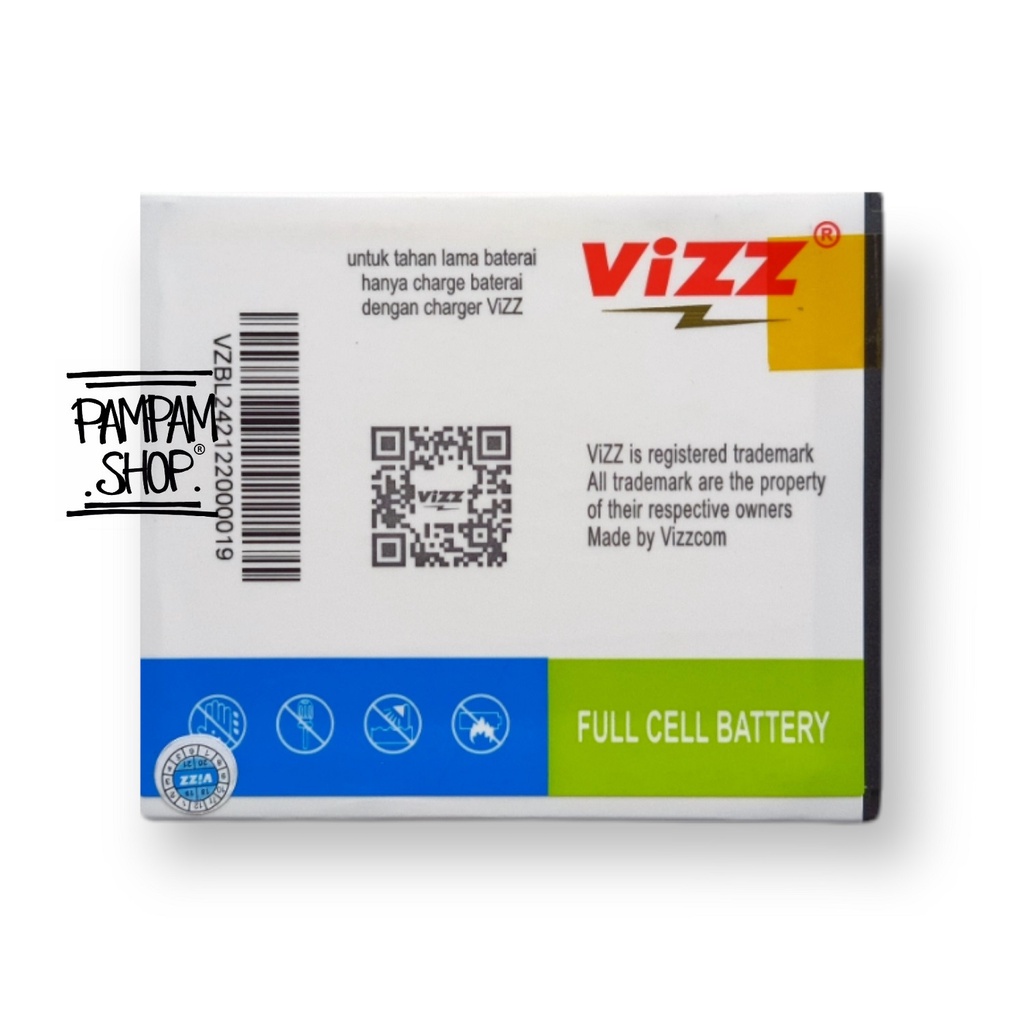 Baterai Vizz Double Power Original Handphone Lenovo BL242 A6000 A6010 A6600 Plus Batre Batrai BL 242 Ori HP Handphone