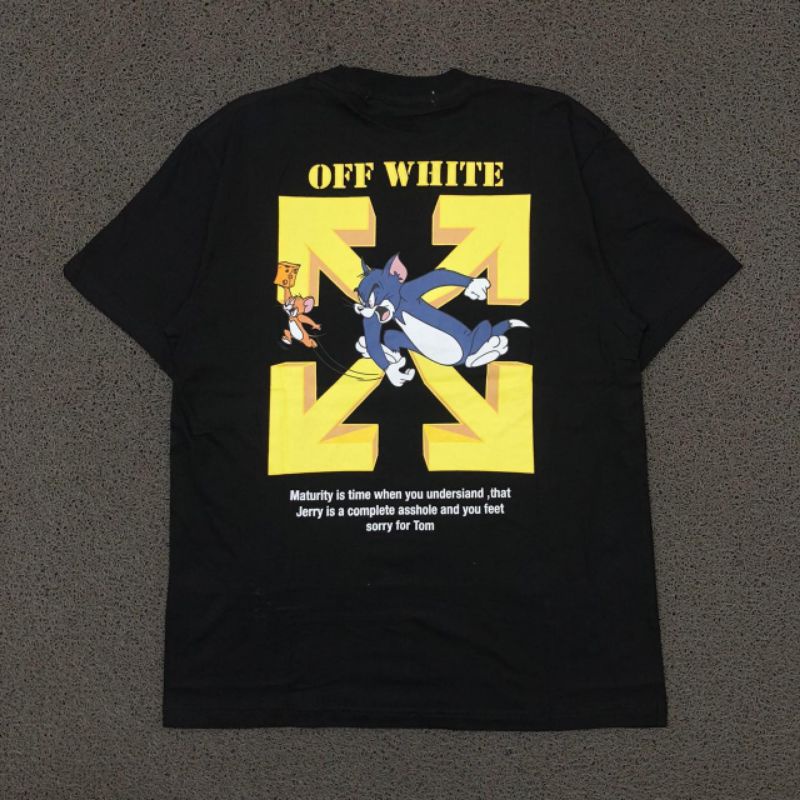 KAOS OFF WHITE HIGH QUALITY CASUAL HYPE FASHION PRIA