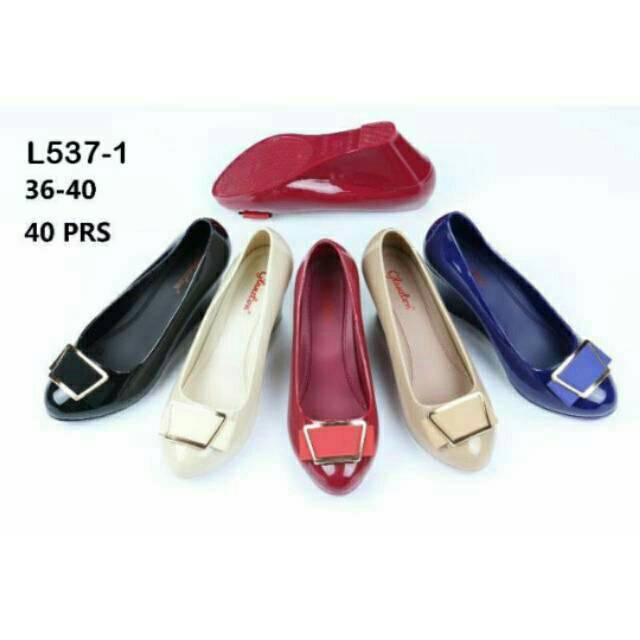 Sepatu Wedges Jelly Glanzton Pita L537-1