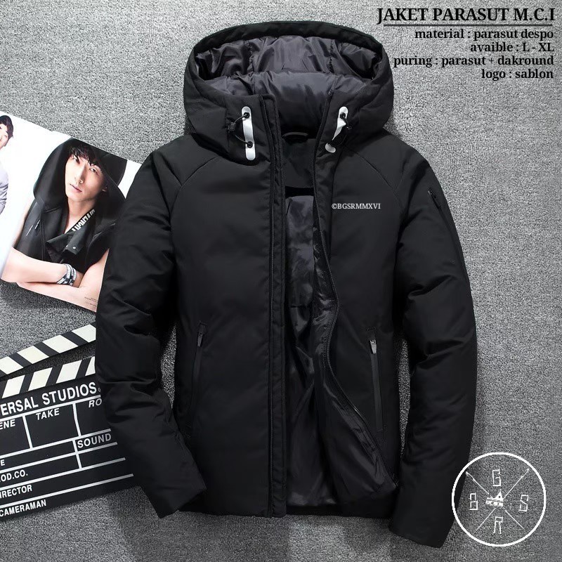 Jaket Parasut Motor Pria / Jaket Kembung Anti Angin / Jaket Parasut