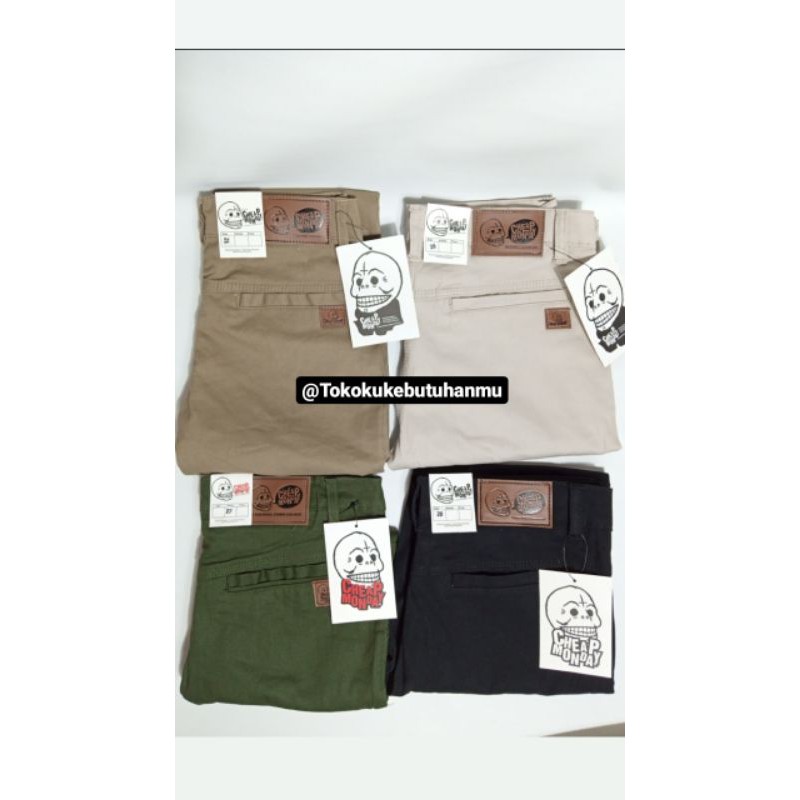 Celana Pria Chino/chinos  Panjang Cheap Monday celana laki laki termurah