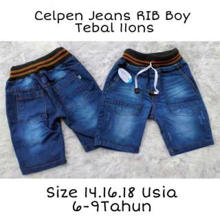  Celana  Pendek  Jeans Anak  Laki  6 9Thn RIB BOY Shopee  