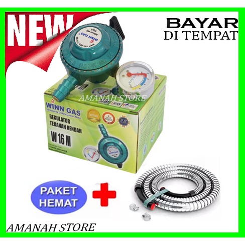 PAKET WINN GAS W16 m { meter }  + Selang Gas 1.8Meter