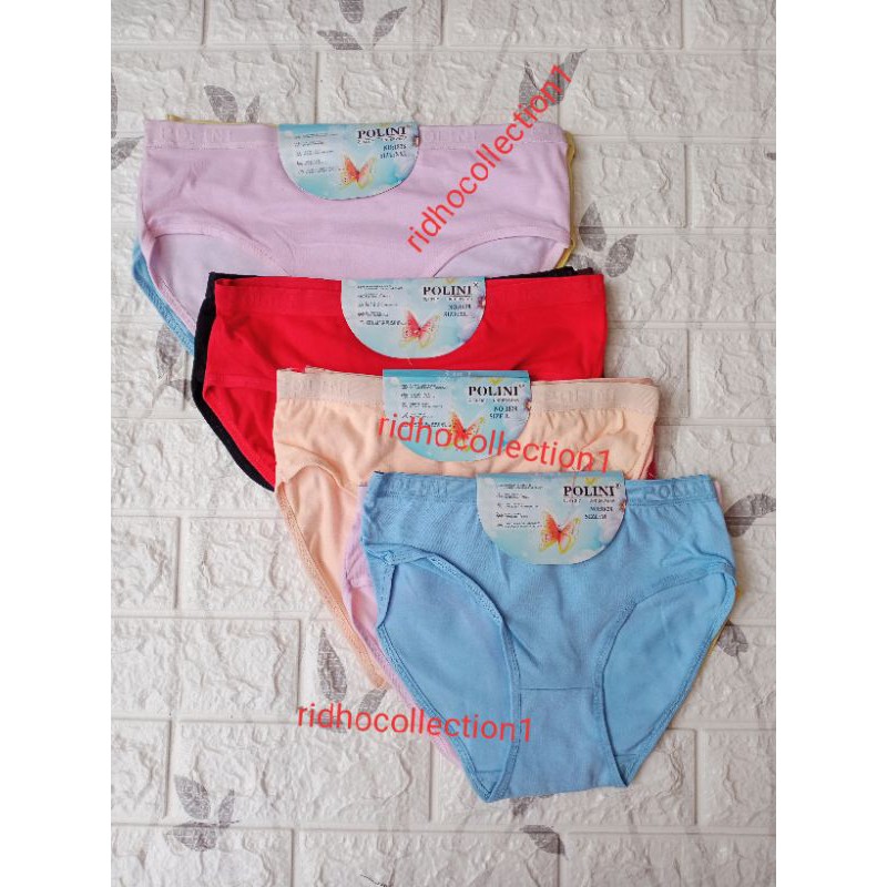 Celana Dalam Wanita Polini, Celana Dalam Wanita Karet Lebar 1 PACK ISI 3 PCS