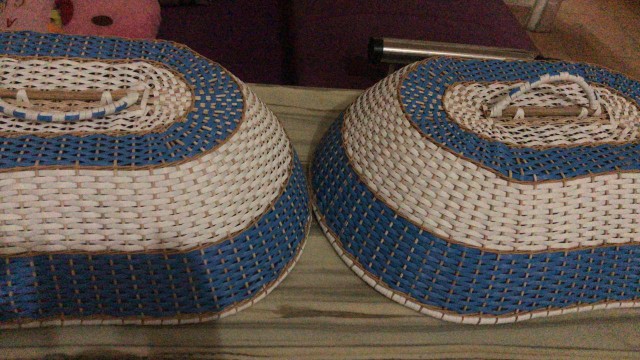 [promo] Tudung Saji Penutup Makanan Dapur Meja Makan Rotan Sintetis Dua Warna Ukuran Standar