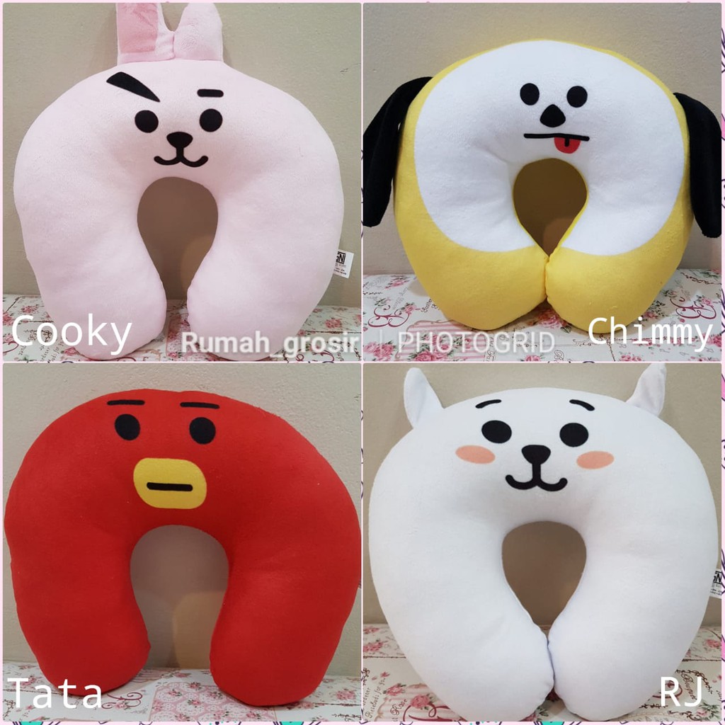  Bantal  Leher  BTS BT21 Bangtan KPOP Unofficial Shopee 