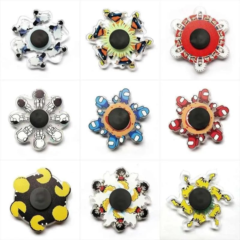 SPINNER MAINAN FIDGET SPINER 3D GYRO KARAKTER KARTUN SPINNER