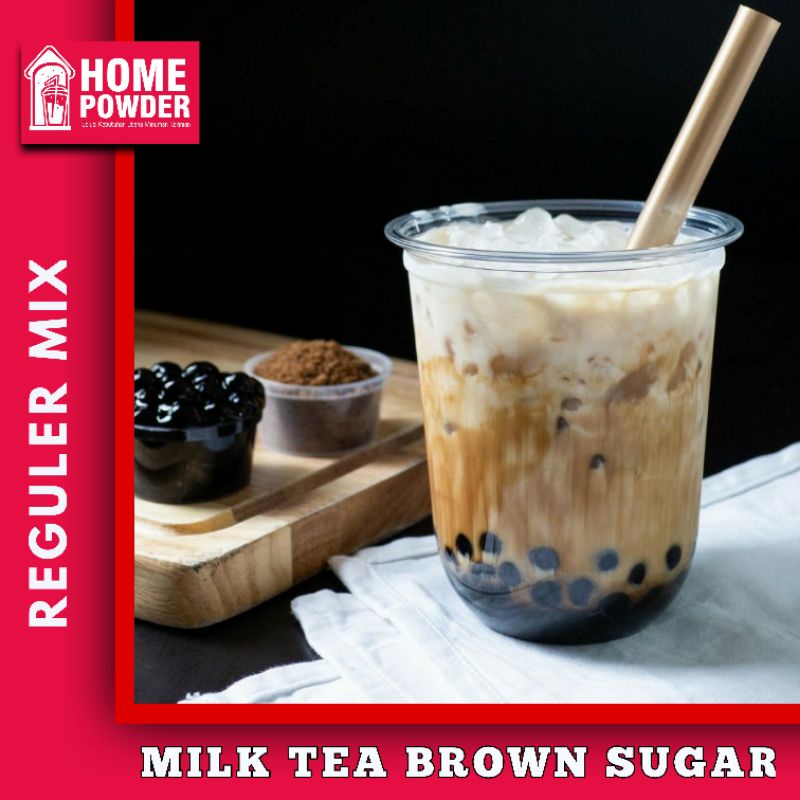 Jual Bubuk Minuman Drink Powder Milk Tea Brown Sugar 1kg minuman teh