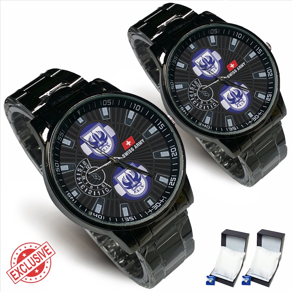 Jam Tangan Rantai Couple Logo PSIS SEMARANG (Cool)