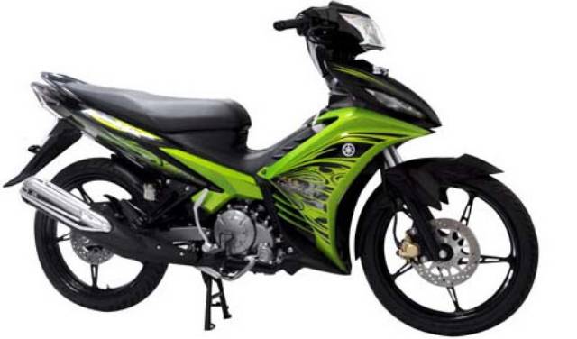 stiker striping motor yamaha Jupiter mx new 135 2011 hijau