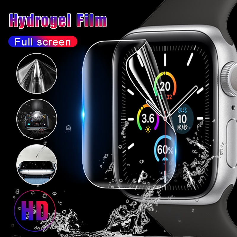 Pelindung Layar Hydrogel 9D HD Untuk Apple Watch Series 7 6 SE 5 4 3 2 1 iWatch 45mm 41mm 44mm 40mm 42mm 38mm